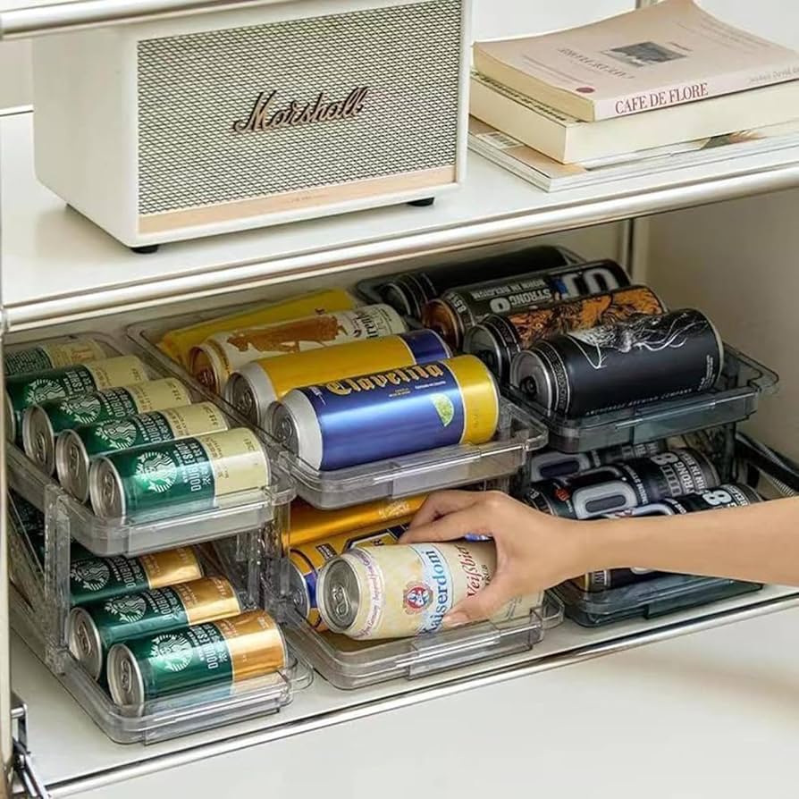 マンハッタナーズ　ホーロー缶　収納 収納ケース「tower（タワー）」冷蔵庫中缶ストッカー – バス